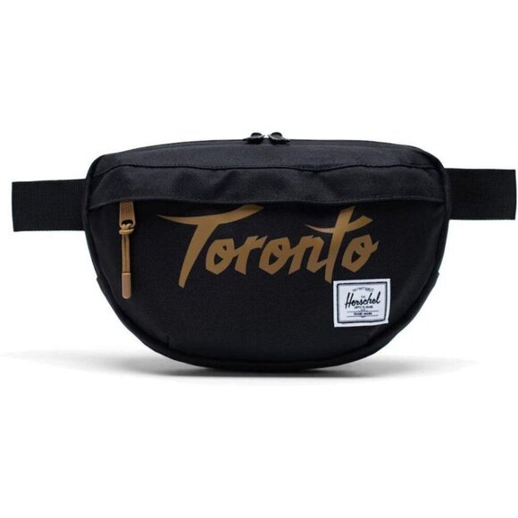 Herschel Supply Co. Other - Herschel Supply Co Toronto Raptors Nineteen Hipsack Waistbag NBA Black Gold NEW